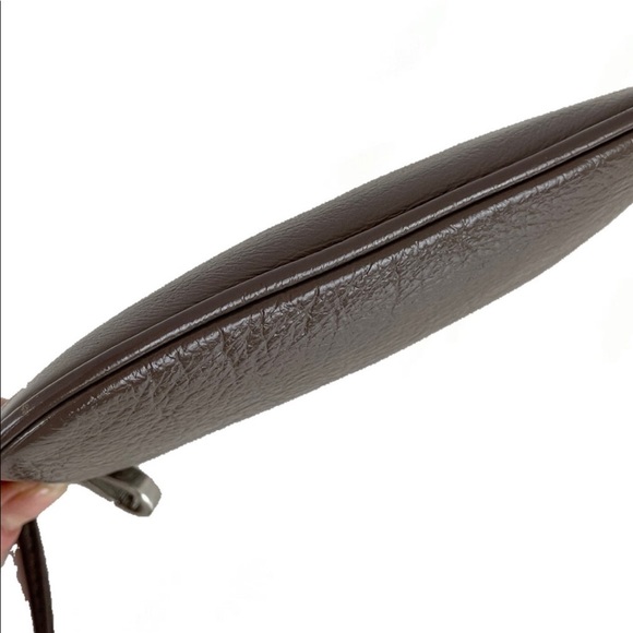 Calvin Klein Taupe Leather Wristlet - Picture 6 of 7